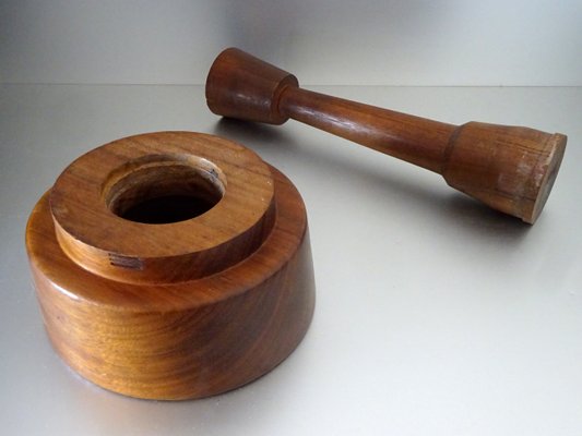 Scandinavian Wooden Mortar, 1960s-GT-845452