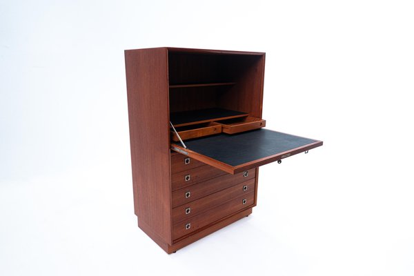 Scandinavian Wooden Secretary by Arne Vodder, 1960s-FGA-1249629