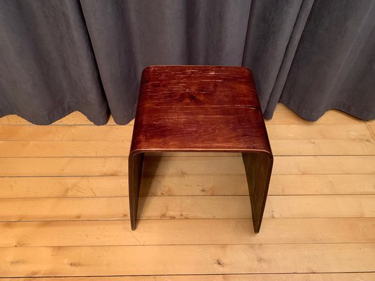 Scandinavian Wooden Stool, 1970s-RTR-1240938