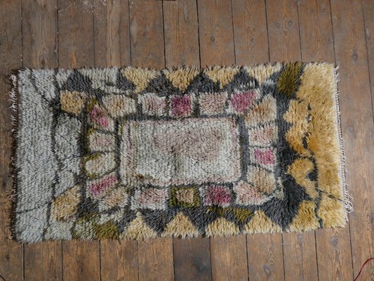 Scandinavian Wool Rya Rug, 1960s-RUK-2018017