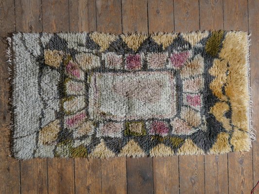 Scandinavian Wool Rya Rug, 1960s-RUK-2018017