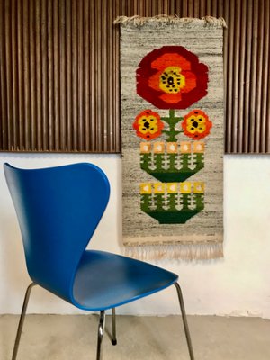 Scandinavian Wool Wall Rug, 1960s-JP-963955