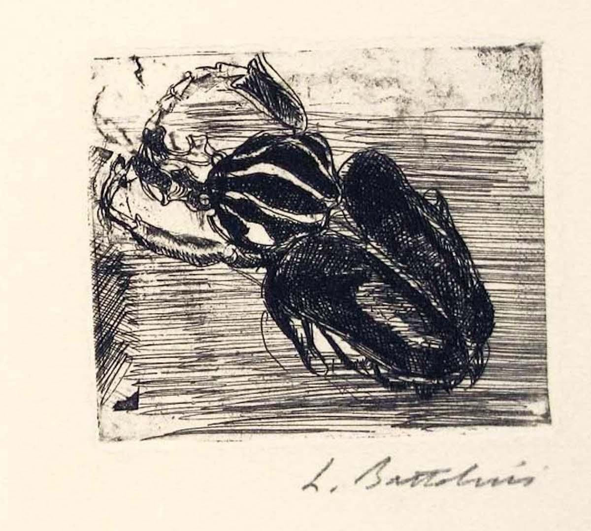 Scarabei Tropicali - Etching by Luigi Bartolini - 1930 1930