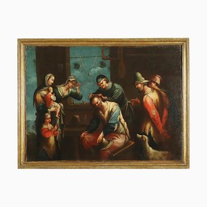 Scena di Genere dal Barbiere, Oil on Canvas-VMM-990621