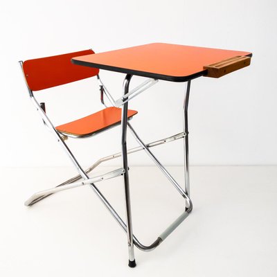 School Bench with Folding Chair, 1960s-UPW-1166742