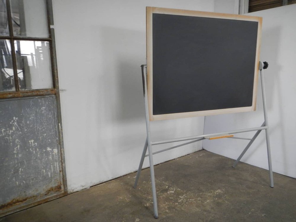 School Blackboard with Metal Support, 1960s