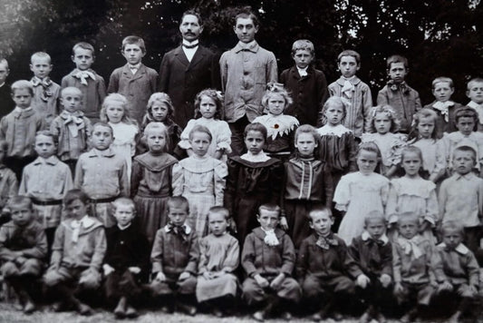 School Photograph, 1890s, Photographic Paper & Glass & Paper, Framed