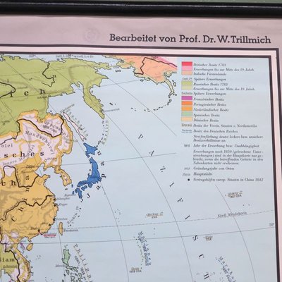 School Teaching Map by Prof. Dr. W. Trillmich for Westermann Landkarten, 1950s-WK-674042