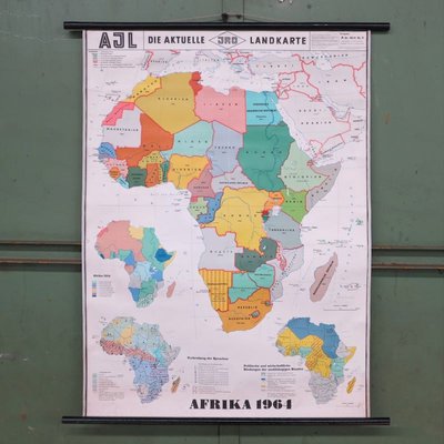 School Wall Map of Africa by Dr. E. Kremling for JRO, 1964-WK-674173