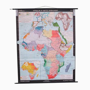 School Wall Map of Africa by Leisering & Schulze for Velhagen & Klasing, 1950s-WK-674071