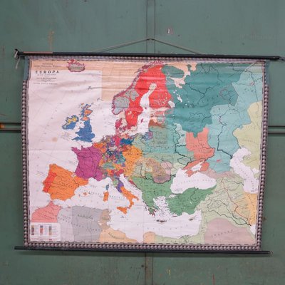 School Wall Map of Europe by Prof. Dr. M. G. Schmidt for Perthas Gotha, 1950s-WK-674167