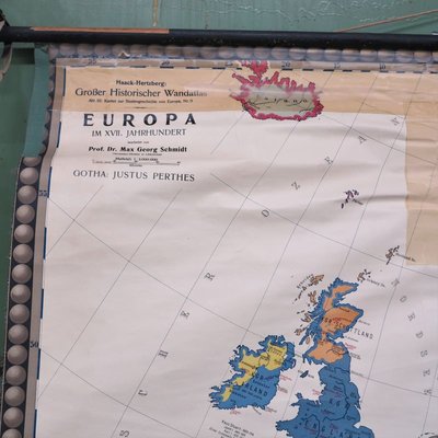 School Wall Map of Europe by Prof. Dr. M. G. Schmidt for Perthas Gotha, 1950s-WK-674167