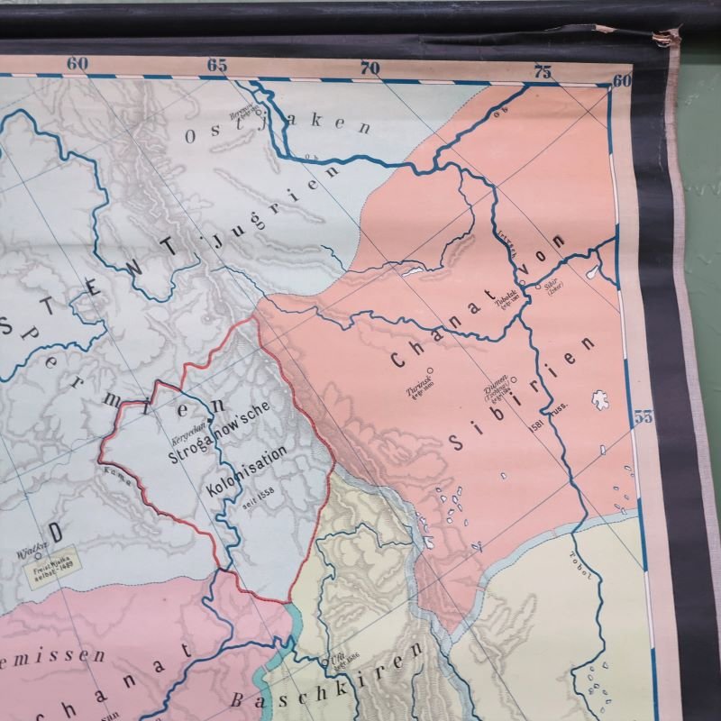 School Wall Map of Europe by Prof. Dr. Schmidt for Perthas Gotha, 1950s