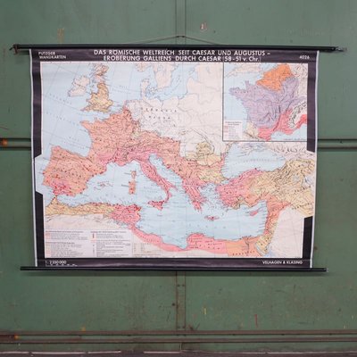 School Wall Map of the Roman Empire by Putzger for Velhagen & Klasing, 1950s-WK-674172