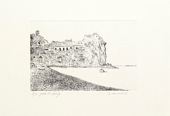 Scilla - Original Etching on Cardboard by Giovanni Omiccioli - 1971 1971-ZCI-768616