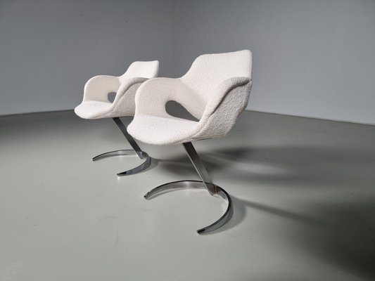 Scimitar Chairs attributed to Boris Tabacoff for MMM, 1960s, Set of 2-UJI-1501891