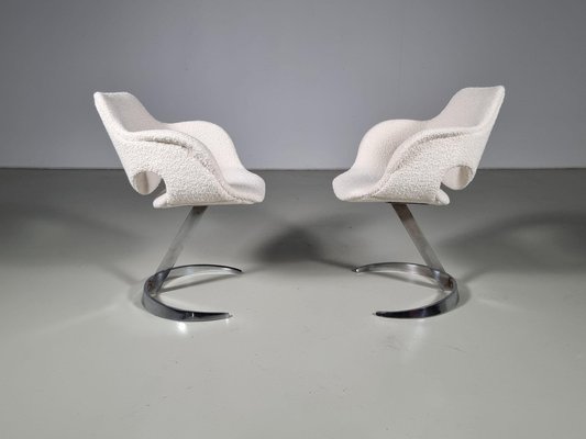 Scimitar Chairs attributed to Boris Tabacoff for MMM, 1960s, Set of 2-UJI-1501891