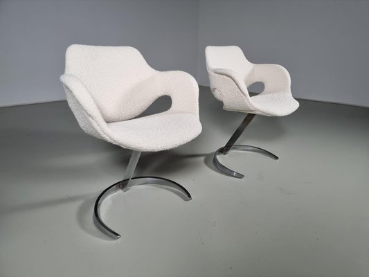 Scimitar Chairs attributed to Boris Tabacoff for MMM, 1960s, Set of 2-UJI-1501891