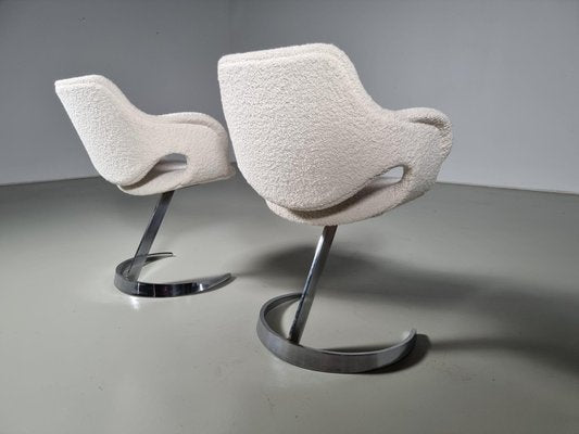 Scimitar Chairs attributed to Boris Tabacoff for MMM, 1960s, Set of 2-UJI-1501891