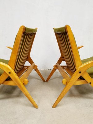 Scissor Leg Armchairs, 1960s, Set of 2-BW-692908