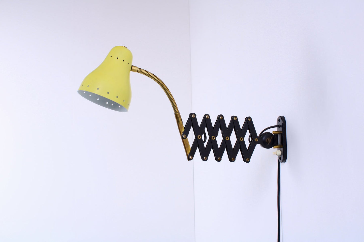 Scissor Wall Light attributed to H. Th. J. A. Busquet for Hala, 1950s