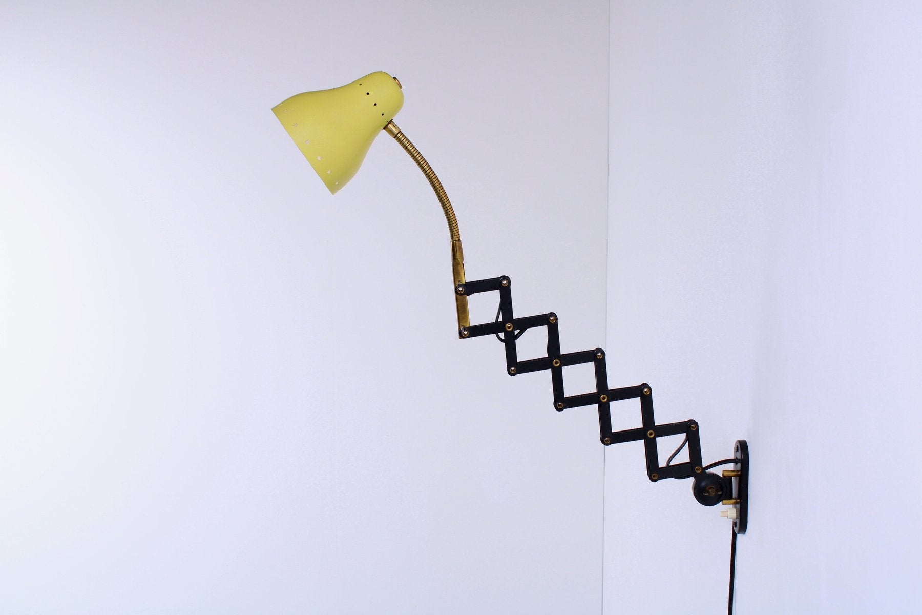 Scissor Wall Light attributed to H. Th. J. A. Busquet for Hala, 1950s