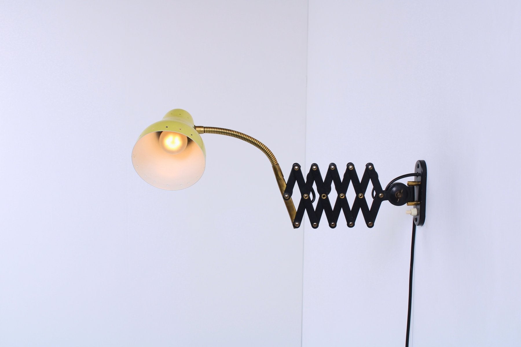 Scissor Wall Light attributed to H. Th. J. A. Busquet for Hala, 1950s