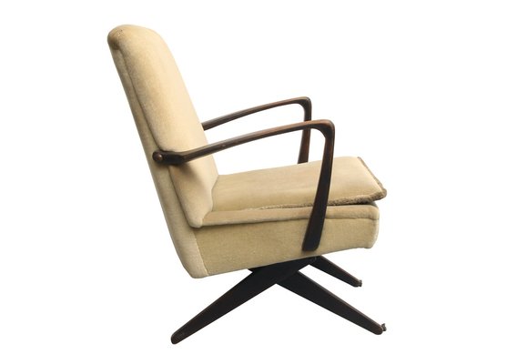 Scissors Armchairs in Velor, 1950s-PF-1263864