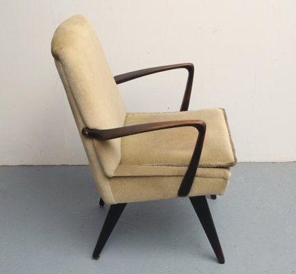 Scissors Armchairs in Velor, 1950s-PF-1263864