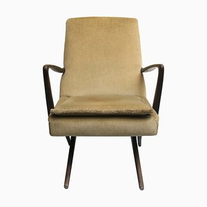 Scissors Armchairs in Velor, 1950s-PF-1263864