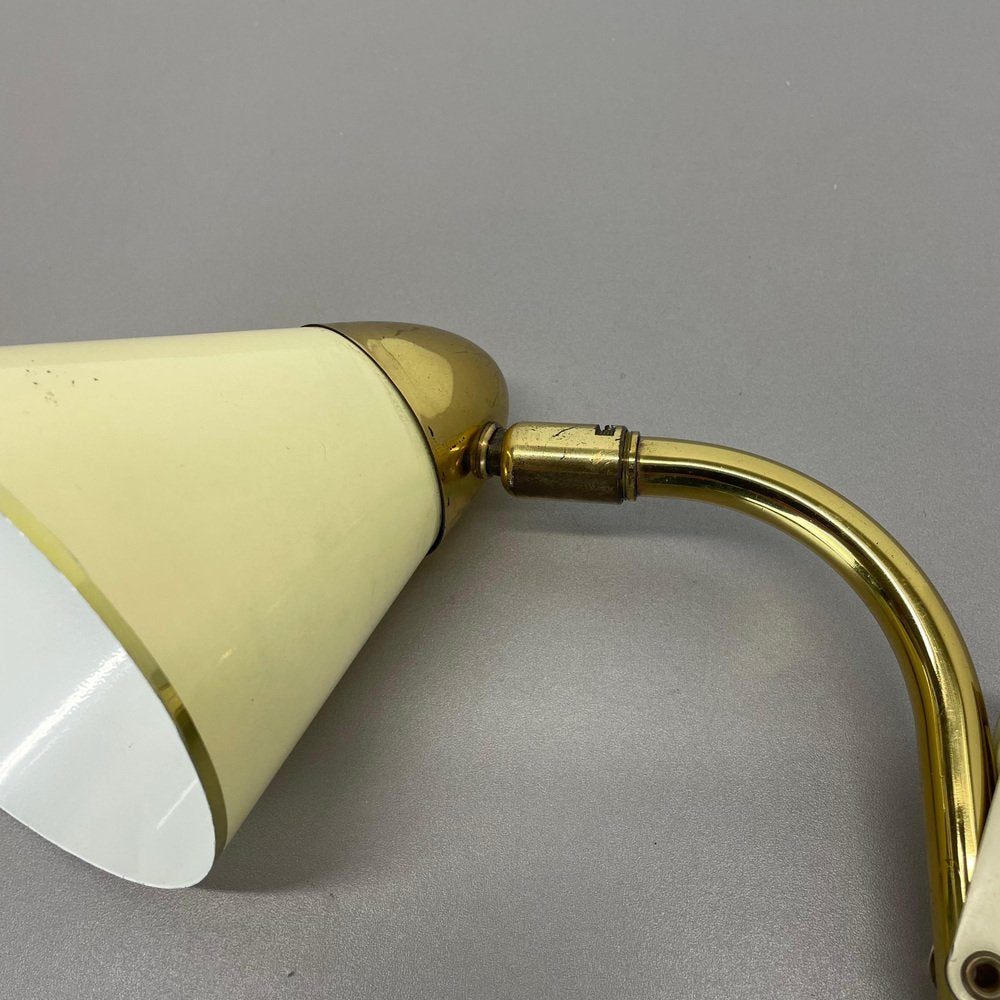 Scissors Wall Light in Brass and Metal from Sis Leuchten, Germany, 1950s