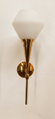 Sconce in Brass and Glass from Stilnovo-QLH-1799229