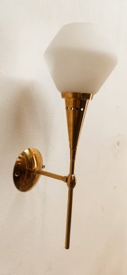 Sconce in Brass and Glass from Stilnovo-QLH-1799229