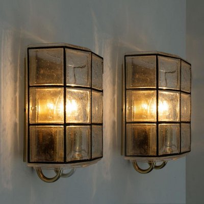 Sconce in Iron and Bubble Glass from Limburg, 1960-VDW-1823109