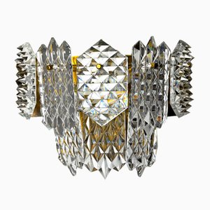 Sconce with 8 Crystals from Kinkeldey, Germany, 1970s-EJE-958633