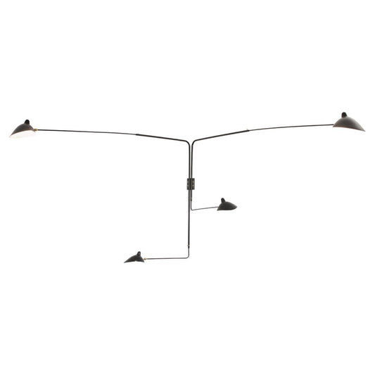 Sconce with Four Rotating Straight Arms by Serge Mouille