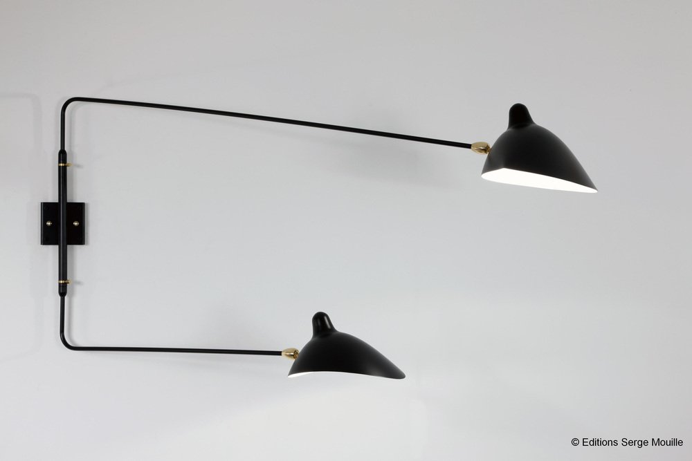 Sconce with Four Rotating Straight Arms by Serge Mouille