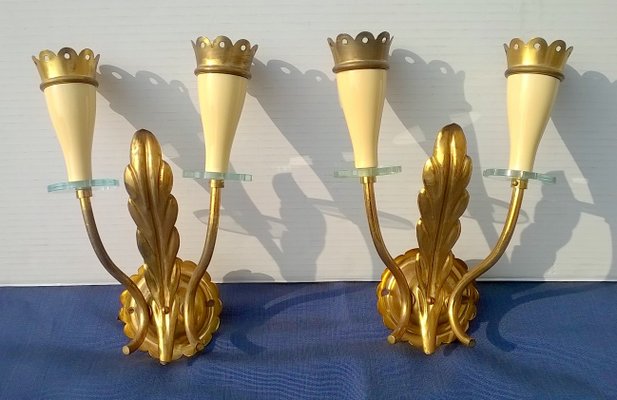 Sconces by Angelo Lelii for Arredoluce, 1940s, Set of 3-EI-171360