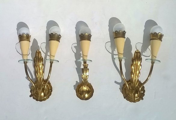 Sconces by Angelo Lelii for Arredoluce, 1940s, Set of 3-EI-171360