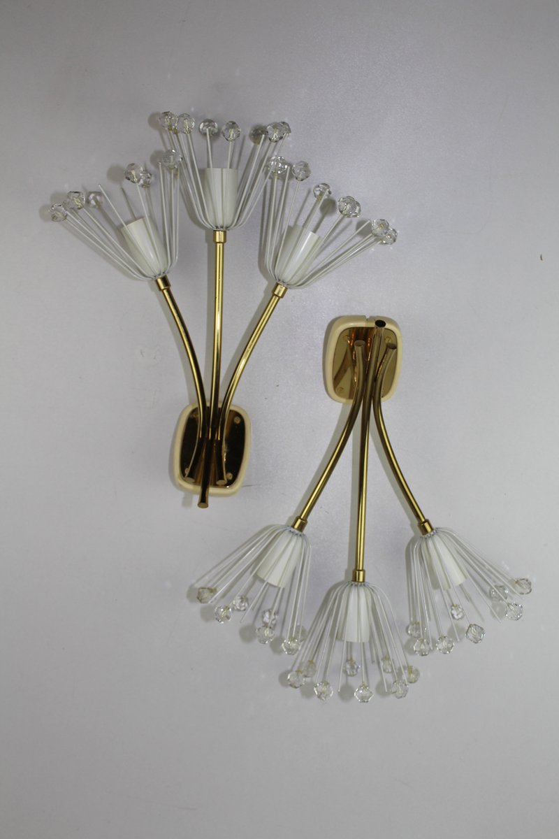 Sconces by Emil Stejnar for Rupert Nikoll, 1950s, Set of 2