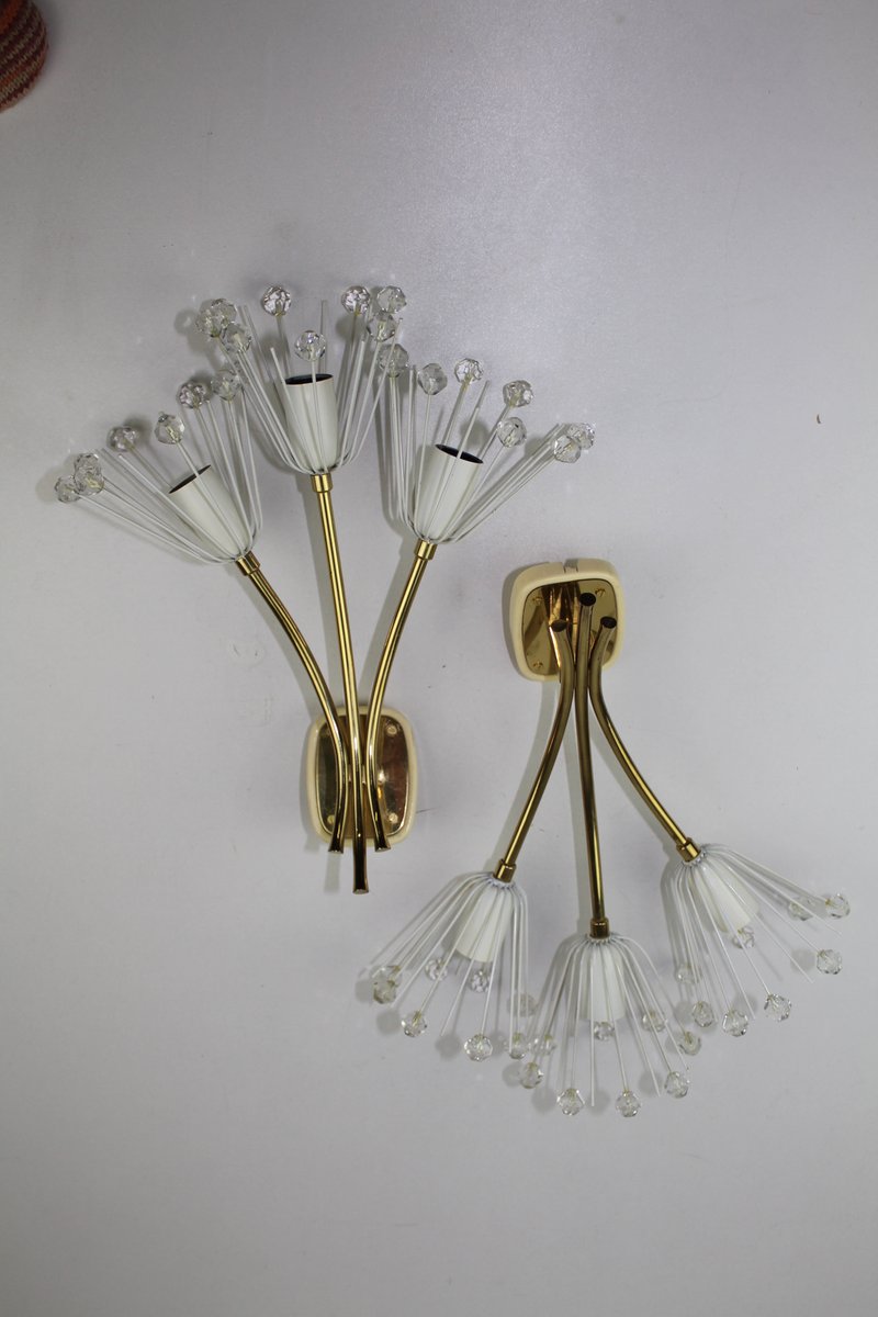 Sconces by Emil Stejnar for Rupert Nikoll, 1950s, Set of 2