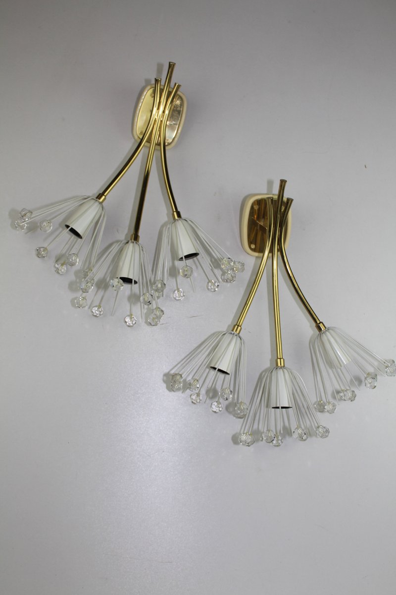 Sconces by Emil Stejnar for Rupert Nikoll, 1950s, Set of 2