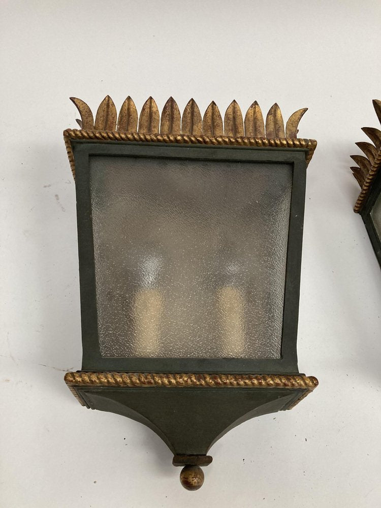 Sconces by Gilbert Poillerat, Set of 2