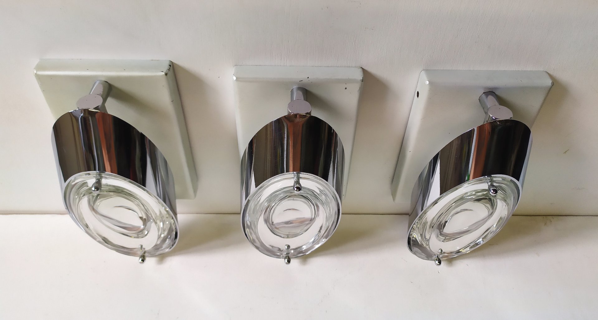 Sconces by Oscar Torlasco for Stilkronen, 1970s, Set of 3