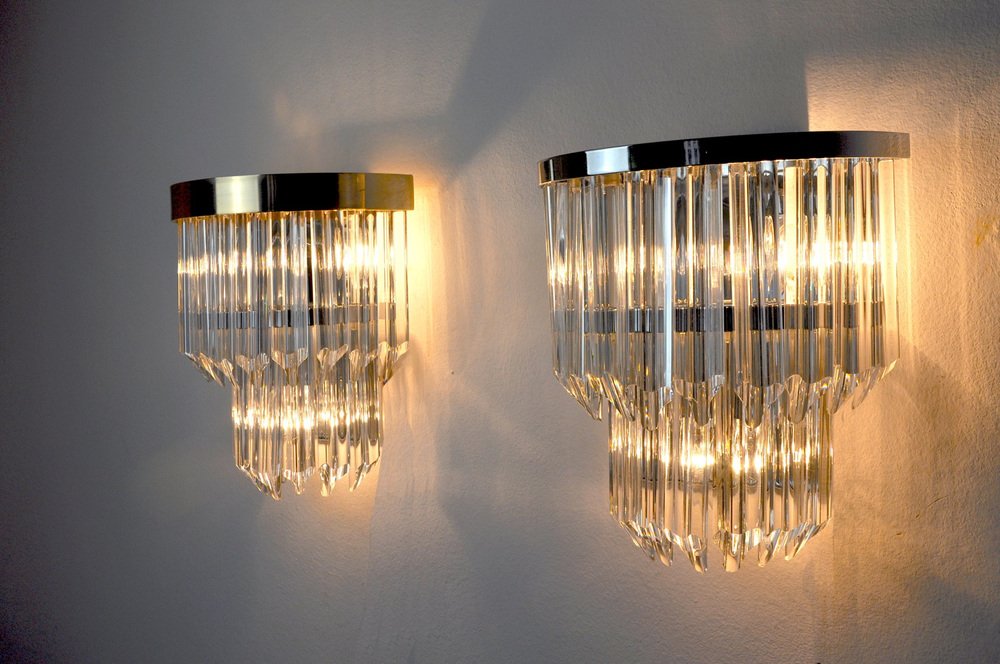 Sconces by Paolo Venini for Venini, Italy, 1970s, Set of 2