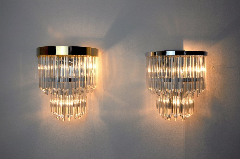 Sconces by Paolo Venini for Venini, Italy, 1970s, Set of 2