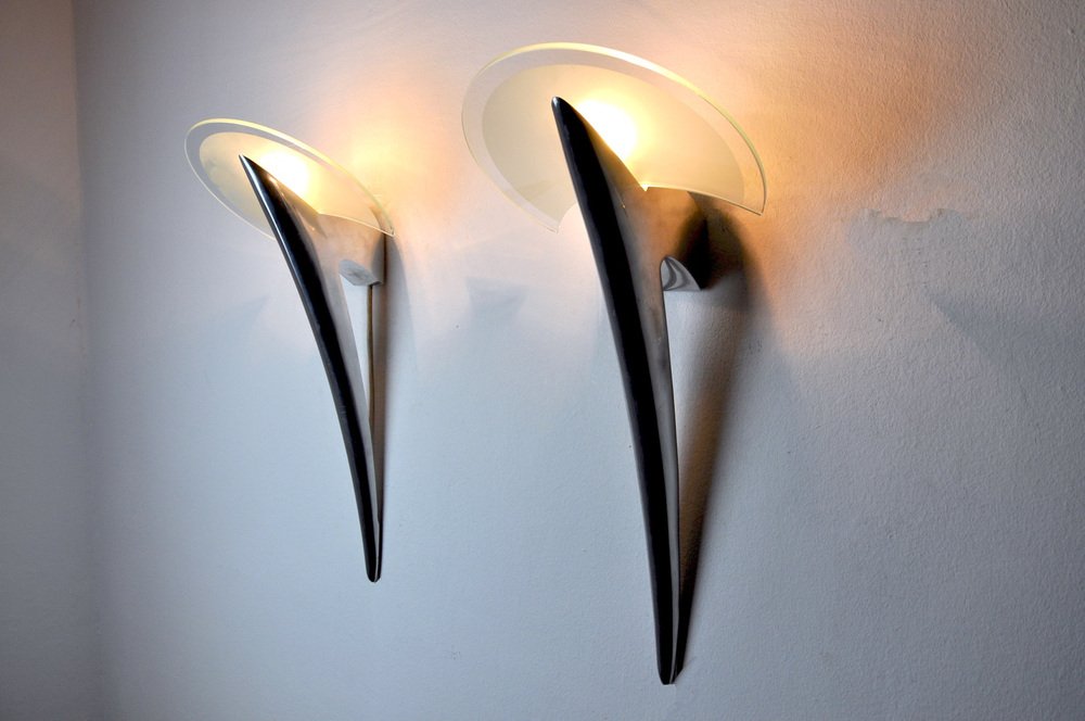 Sconces from Metalarte, Spain, 1970s, Set of 2