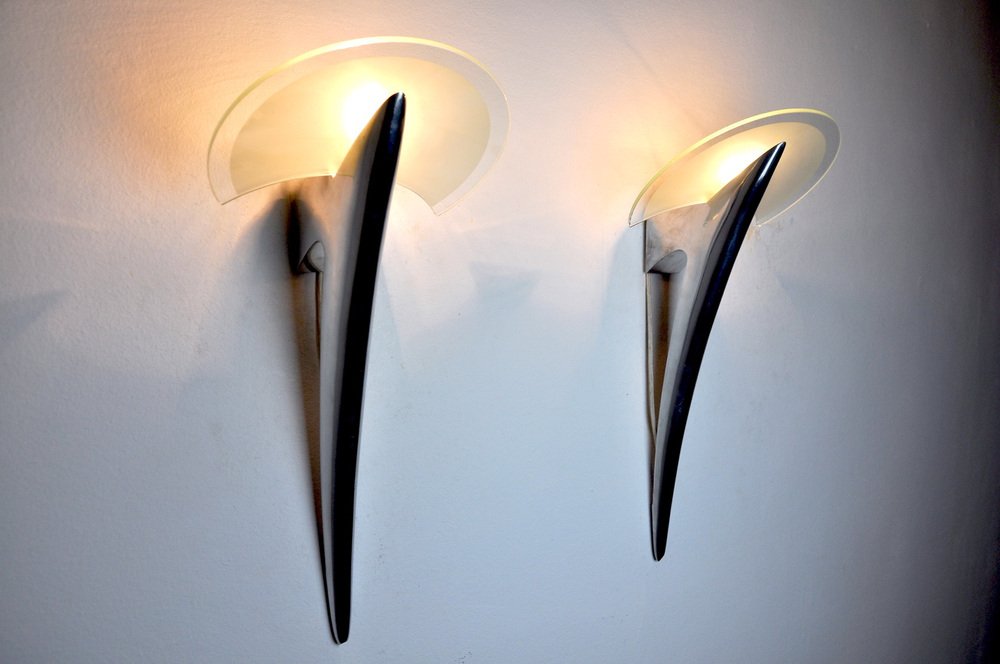 Sconces from Metalarte, Spain, 1970s, Set of 2