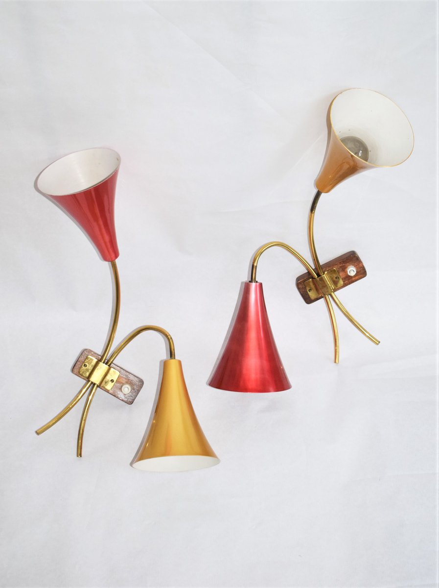 Sconces from Rupert Nikoll, 1950s, Set of 2