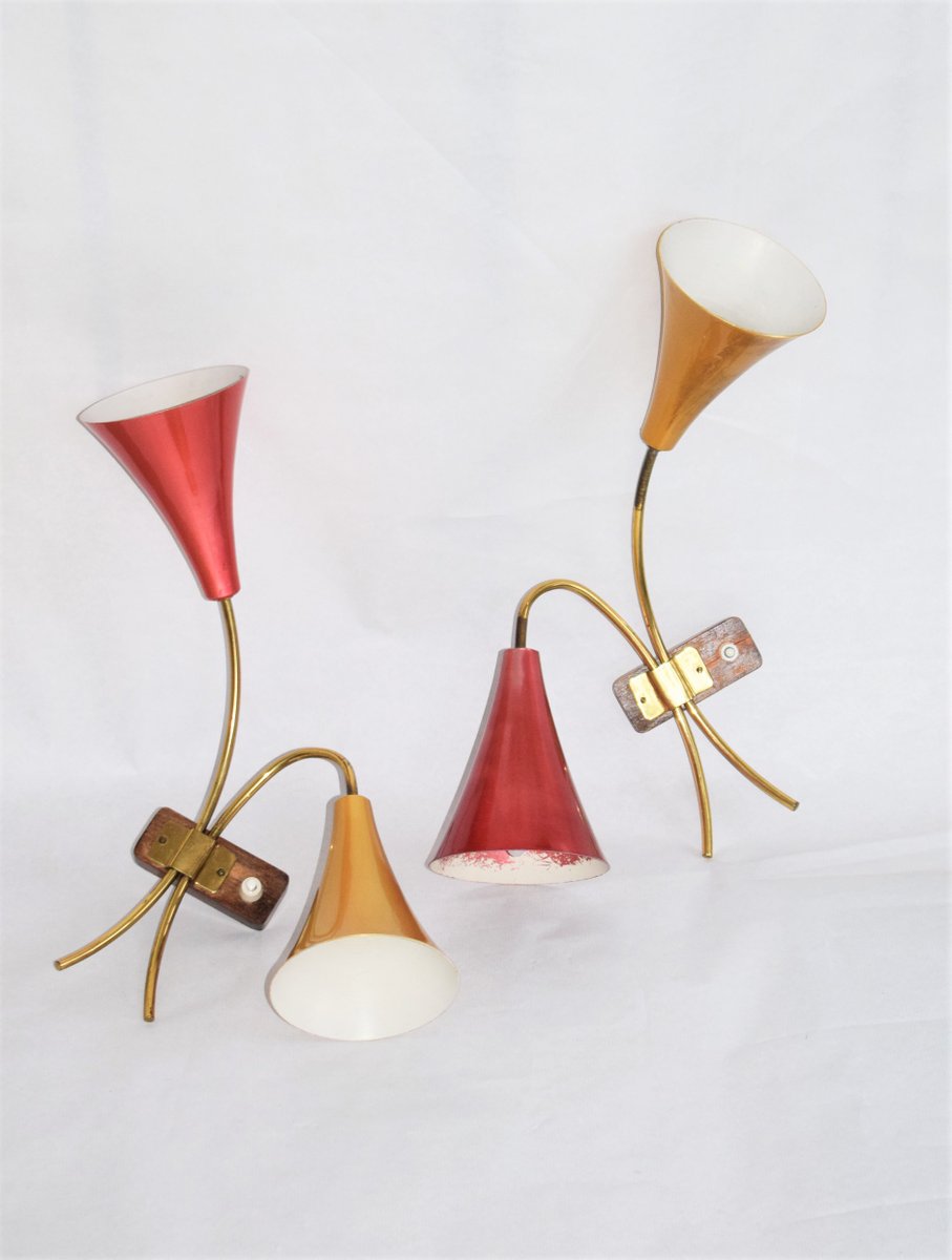 Sconces from Rupert Nikoll, 1950s, Set of 2